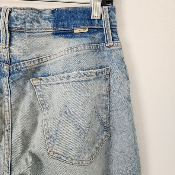 MOTHER Superior The Huffy Flood Jeans High Rise Straight Leg In Amen Size 26 - Picture 14 of 16